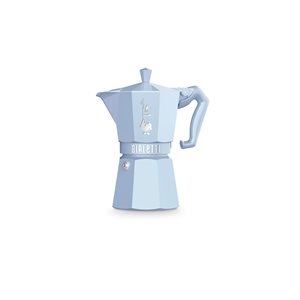 Percolateur traditionnel d'Italie 6 tasses Moka Express par Bialettti, bleu