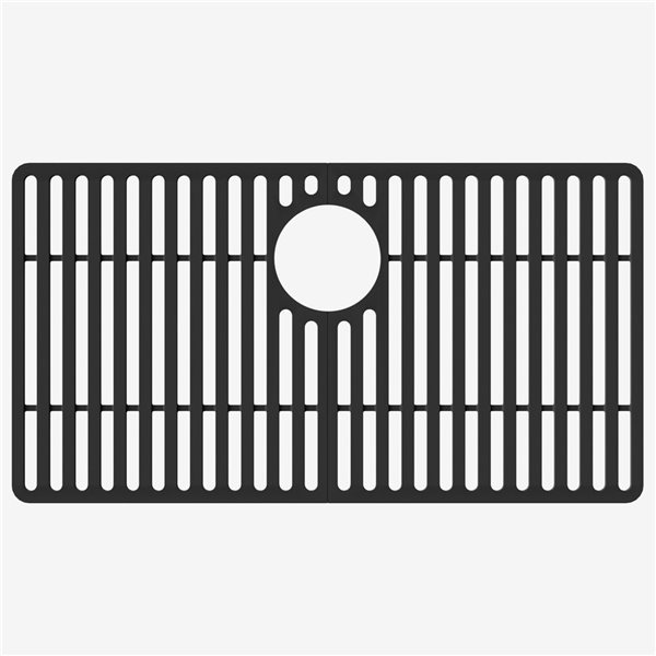 VIGO&nbsp;15-in D x&nbsp;28-in W silicone VIGO Bottom Grid for Single Bowl Kitchen Sink - Matte Black