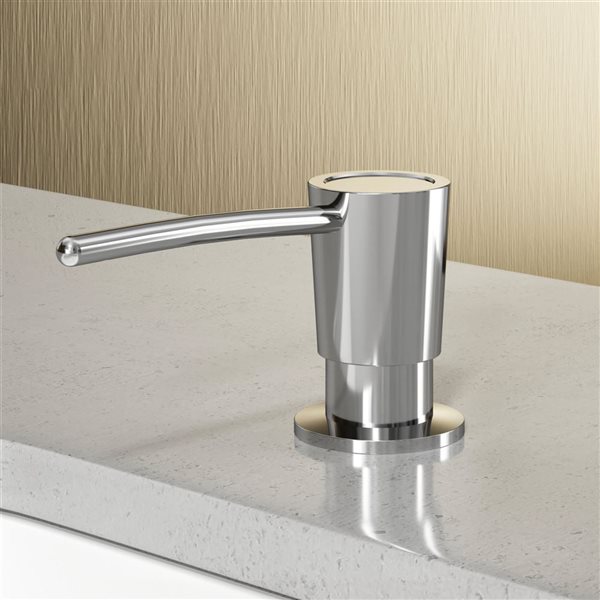 VIGO 10 oz. Chrome Kitchen Soap Dispenser