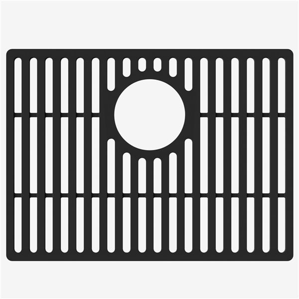 VIGO&nbsp;14-in D x&nbsp;19-in W silicone VIGO Bottom Grid for Single Bowl Kitchen Sink - Matte Black
