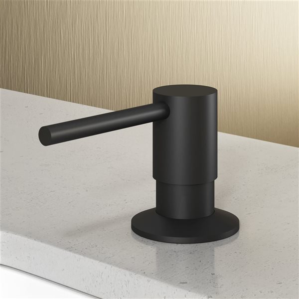 VIGO Bolton 10 oz. Matte Black Kitchen Soap Dispenser