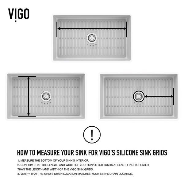 VIGO&nbsp;15-in D x&nbsp;21-in W silicone VIGO Bottom Grid for Single Bowl Kitchen Sink - Grey