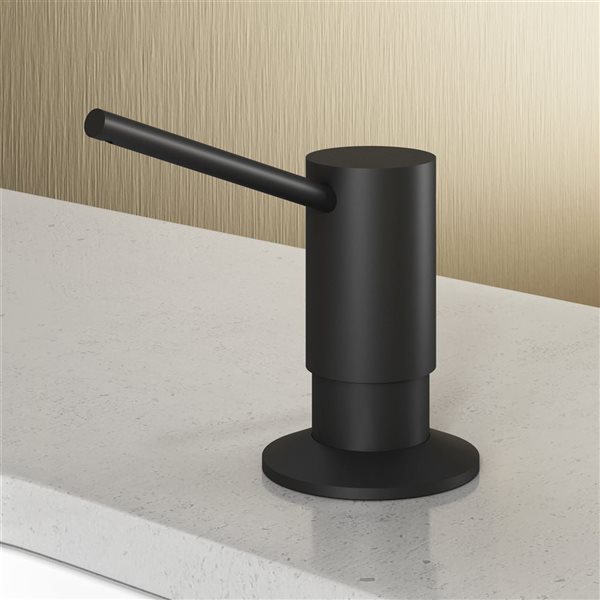 VIGO Braddock 10 oz. Matte Black Kitchen Soap Dispenser