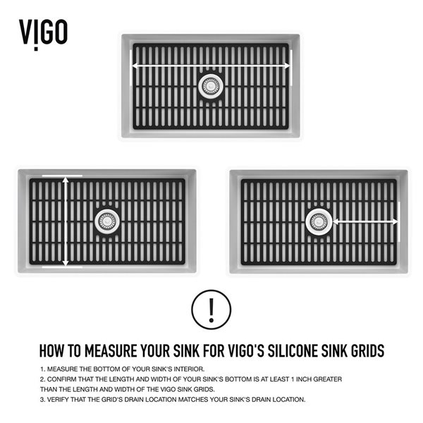 VIGO&nbsp;15-in D x&nbsp;21-in W silicone VIGO Bottom Grid for Single Bowl Kitchen Sink - Matte Black