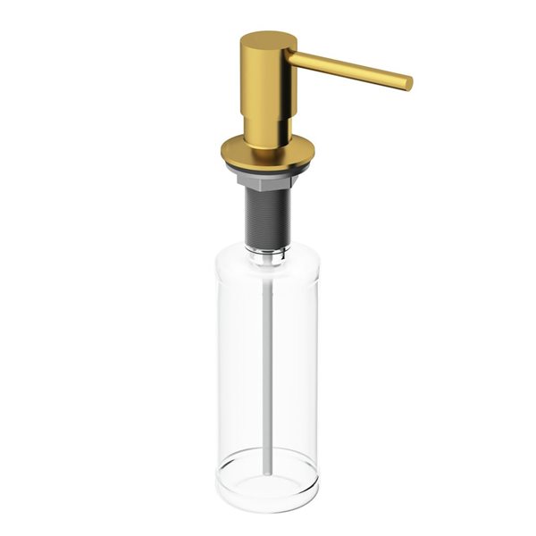 VIGO Bolton 10 oz. Matte Brushed Gold Kitchen Soap Dispenser