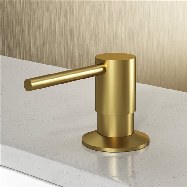 VIGO Bolton&nbsp;10 oz Kitchen Soap Dispenser - Matte Brushed Gold