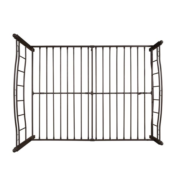 Cape Crack King Size Metal Bed Frame, Under Bed Storage Space, No Box Spring Needed, Durable Use, Copper