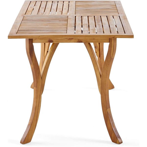 Cape Crack Hermosa 59-in Rectangular Wood Table