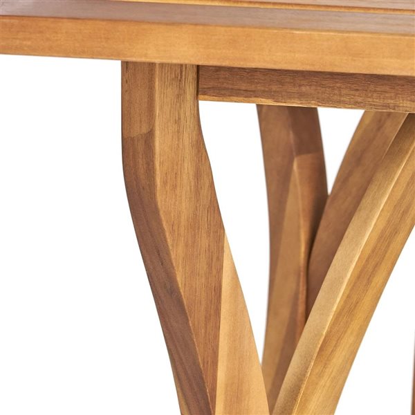 Cape Crack Hermosa 59-in Rectangular Wood Table