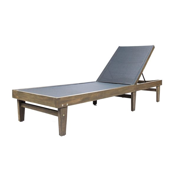 Cape Crack Summerland Dark Grey Mesh Chaise Lounge