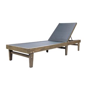 Cape Crack Summerland Dark Grey Mesh Chaise Lounge