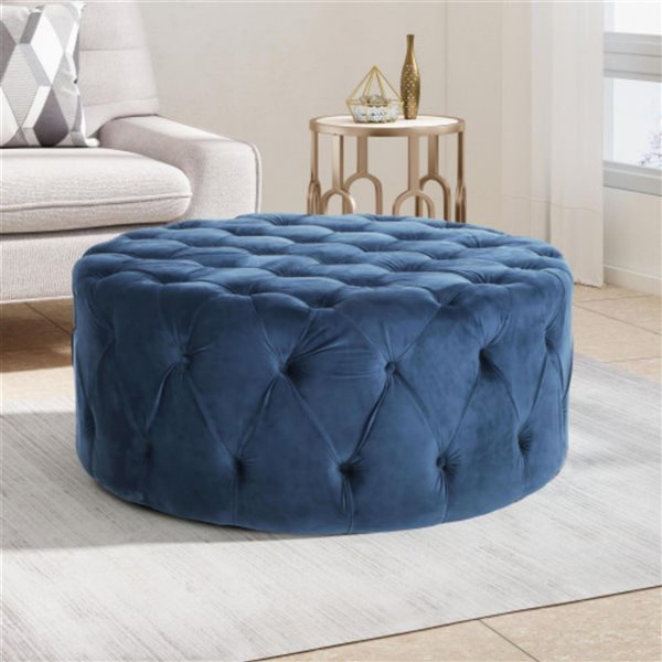 Cape Crack Blue Ottoman