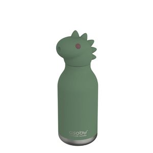 Bouteille d'eau Asobu Bestie en acier inoxydable isotherme en forme de dinosaure 28 oz liq
