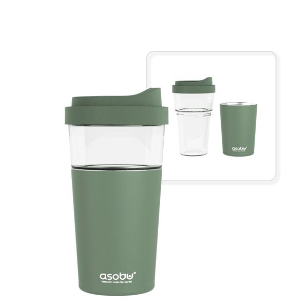 Asobu Vista 20-fl oz Green Stainless Steel Travel Mug