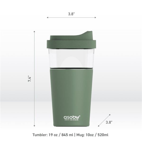 Asobu Vista 20-fl oz Green Stainless Steel Travel Mug