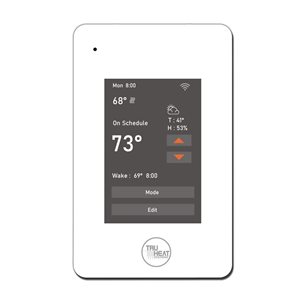 TRUHEAT Touch Screen 7-Day Programmable Dual-Voltage Thermostat w/ Wi-Fi Connect Technology