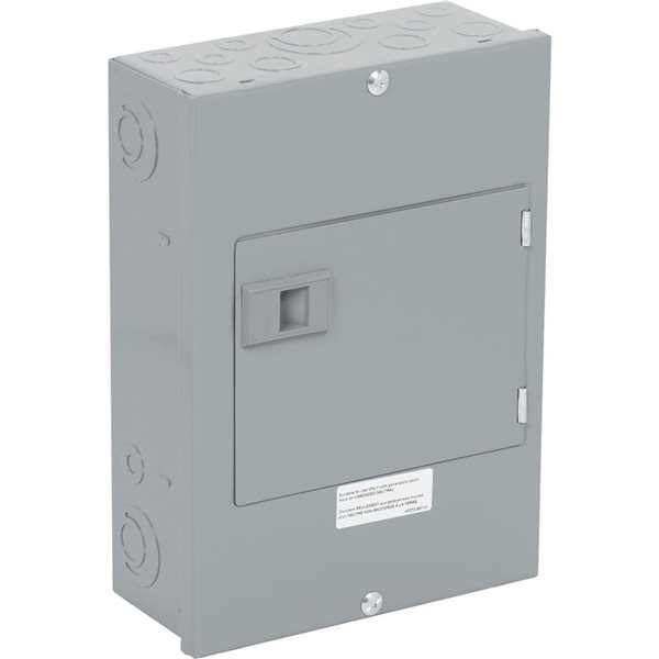 Square D 60 A 4-Spaces 8-Circuit Generator panel