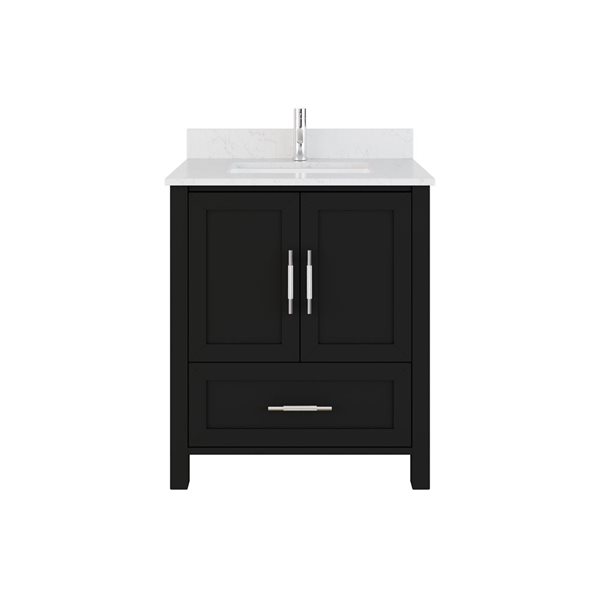 Spa Bathe Banff 30-in Single Vanity with Drawer Organizer - Espresso