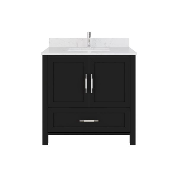 Spa Bathe Banff 36-in Single Vanity with Drawer Organizer - Espresso