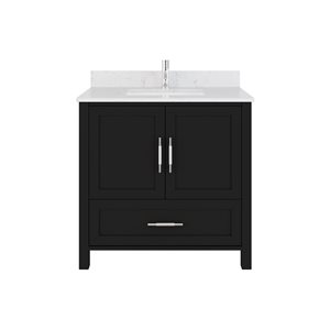 Spa Bathe Banff 36-in Single Vanity with Drawer Organizer - Espresso