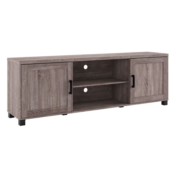 CorLiving Virlomi 16 D x 71-in W Brown Engineered Wood TV Stand for TVs up to 85-in