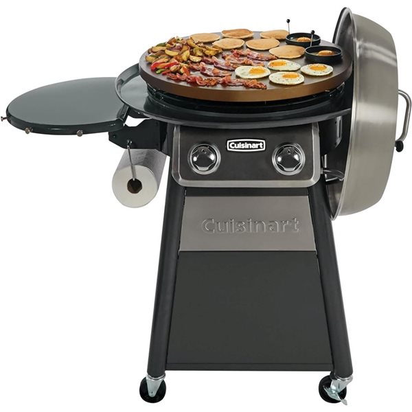 Cuisinart 30,000 BTU 2-Burner Propane Gas 360° Griddle Cooking Centre