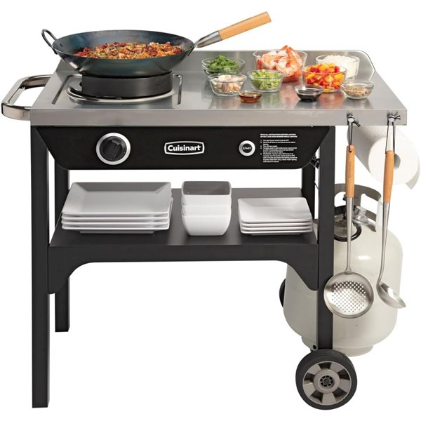 Station de cuisson avec wok Cuisinart à 1 brûleur 50 000 BTU au gaz propane