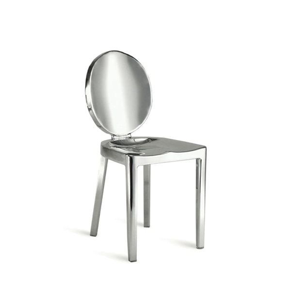 Plata Import Kong Stainless Steel Armless Chair