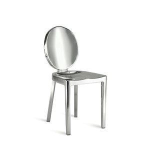 Plata Import Kong Stainless Steel Armless Chair