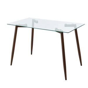 Plata Import Anna Clear Dining Table