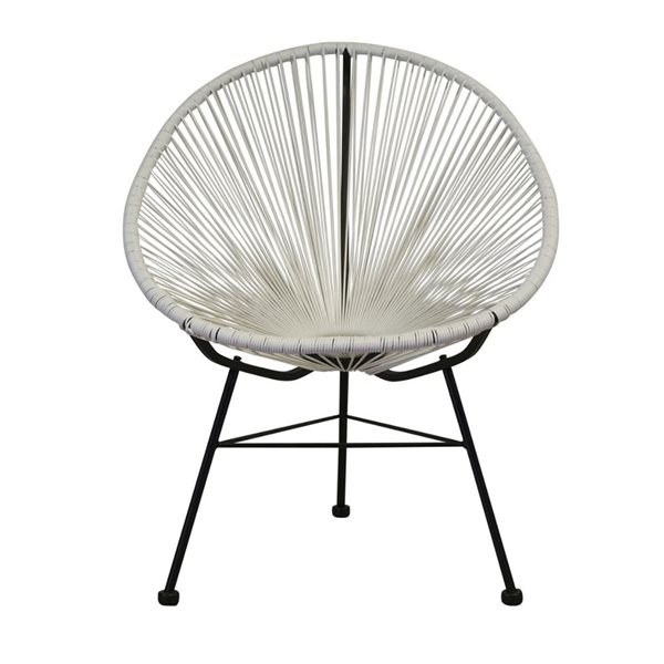 Plata Import Acapulco White Kids Chair