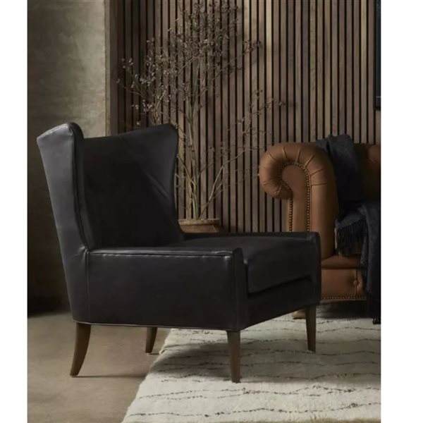 Plata Import Fauteuil de salon Nubia noir