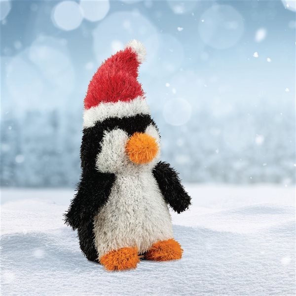 naturae decor 20-in H Black/White/Red Outdoor Holiday Figurine - Penguin