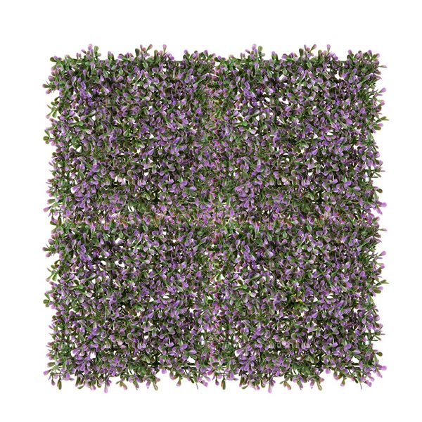 naturae decor 20 x 20-in Lavender Artificial Foliage Panels - 12/Pcs