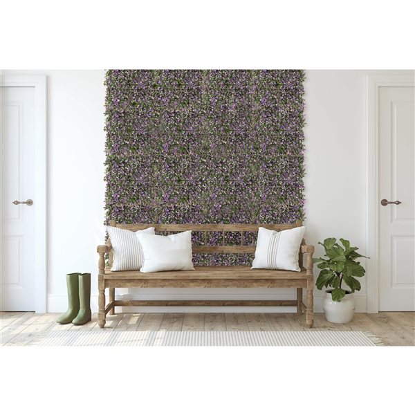 naturae decor 20 x 20-in Lavender Artificial Foliage Panels - 12/Pcs