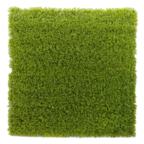 Panneaux de feuillage de cèdre artificiel de naturae decor 20 x 20 po PE vert, 12/pqt