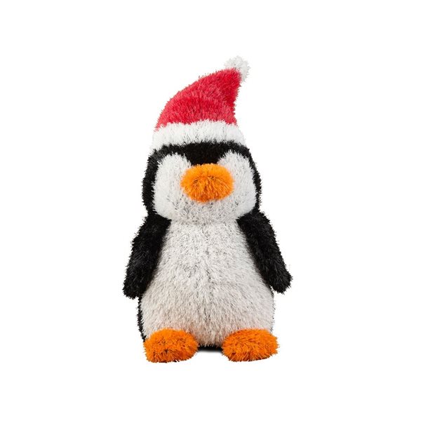 Figurine de Noël d'extérieur de naturae decor 25 po h. pingouin noir/blanc/rouge