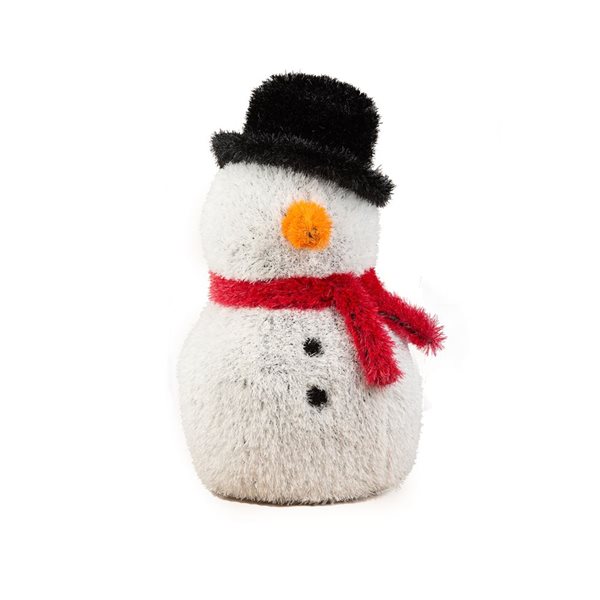 naturae decor 23-in H Black/White/Red Outdoor Holiday Figurine - Snowman