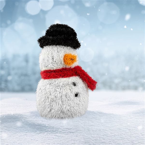 naturae decor 23-in H Black/White/Red Outdoor Holiday Figurine - Snowman