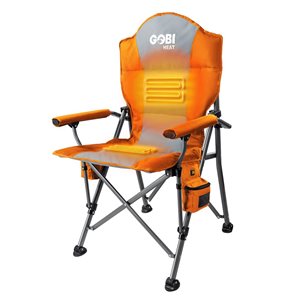 GOBI HEAT Terrain Sunrise Orange Heated Camping Chair