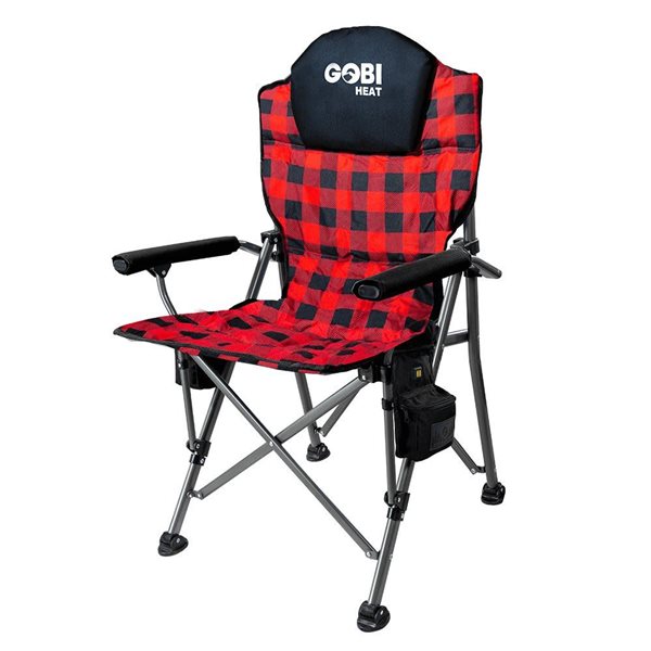 GOBI HEAT Terrain Buffalo Plaid Heated Chair