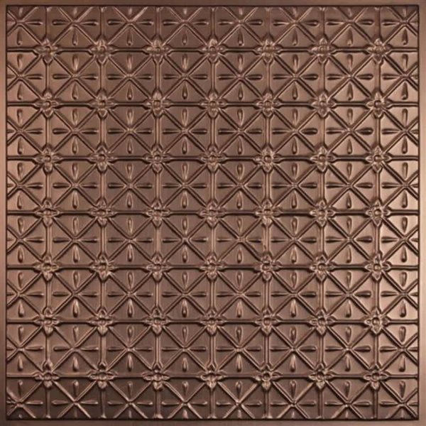 Tuiles de plafond suspendu Continental de Ceilume 2 x 2 pi bronze, 10/pqt