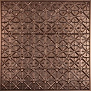 Tuiles de plafond suspendu Continental de Ceilume 2 x 2 pi bronze, 10/pqt