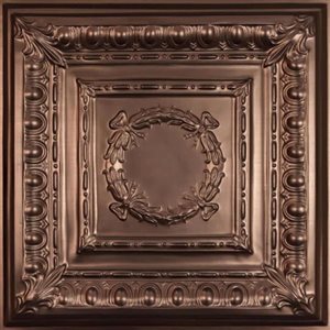 Tuiles de plafond suspendu Empire de Ceilume 2 x 2 pi bronze, 10/pqt