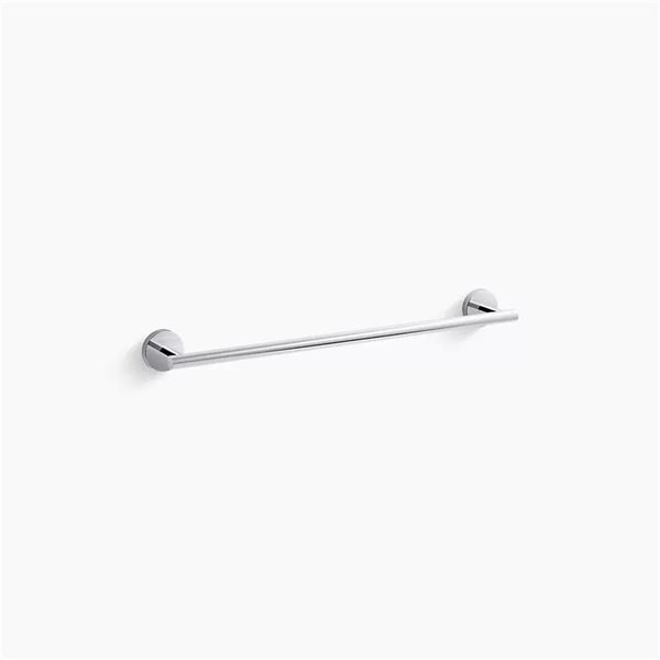Inda - Porte-serviettes double Gealuna en acier noir L.50 cm | Leroy Merlin