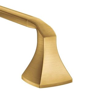 MOEN Voss 18-in Brushed Gold Metal Wall-Mount Towel Bar