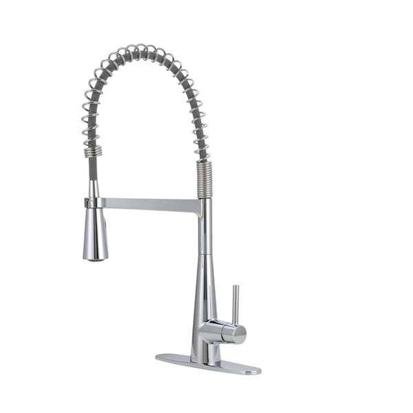 MOEN Sleek Polished Chrome 1-Handle 1-Hole High-Arc Pull-Down Kitchen Faucet