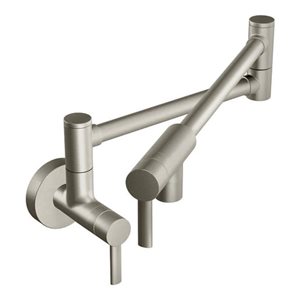 MOEN Modern Sport Resist Stainless Steel 2-Handle Wall-Mounted Modern Pot Filler