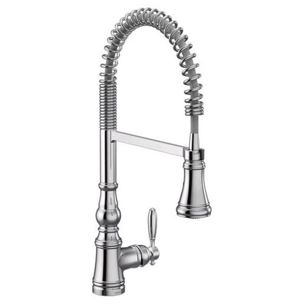 MOEN Weymount Polished Chrome Single-Handle Pull-Down Sprayer Kitchen Faucet