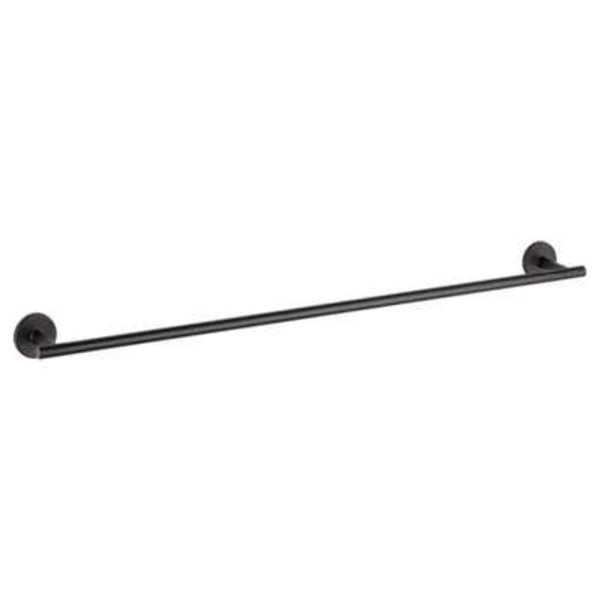 DELTA FAUCET Trinsic 30-in Matte Black Metal Towel Bar